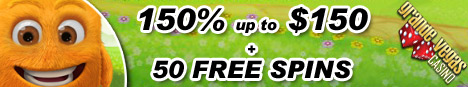 150% up to $150 + 50 free spins on top for Cubee Slot