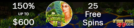 25 Free Spins For Enchanted Garden 2 RTG Bonus