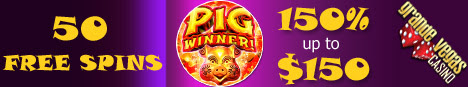 150% up to $150 + 50 Free Spins on Pig Winner slot at Grande Vegas Casino